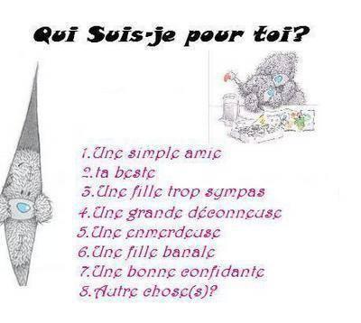 qui sui je pour toi ?????